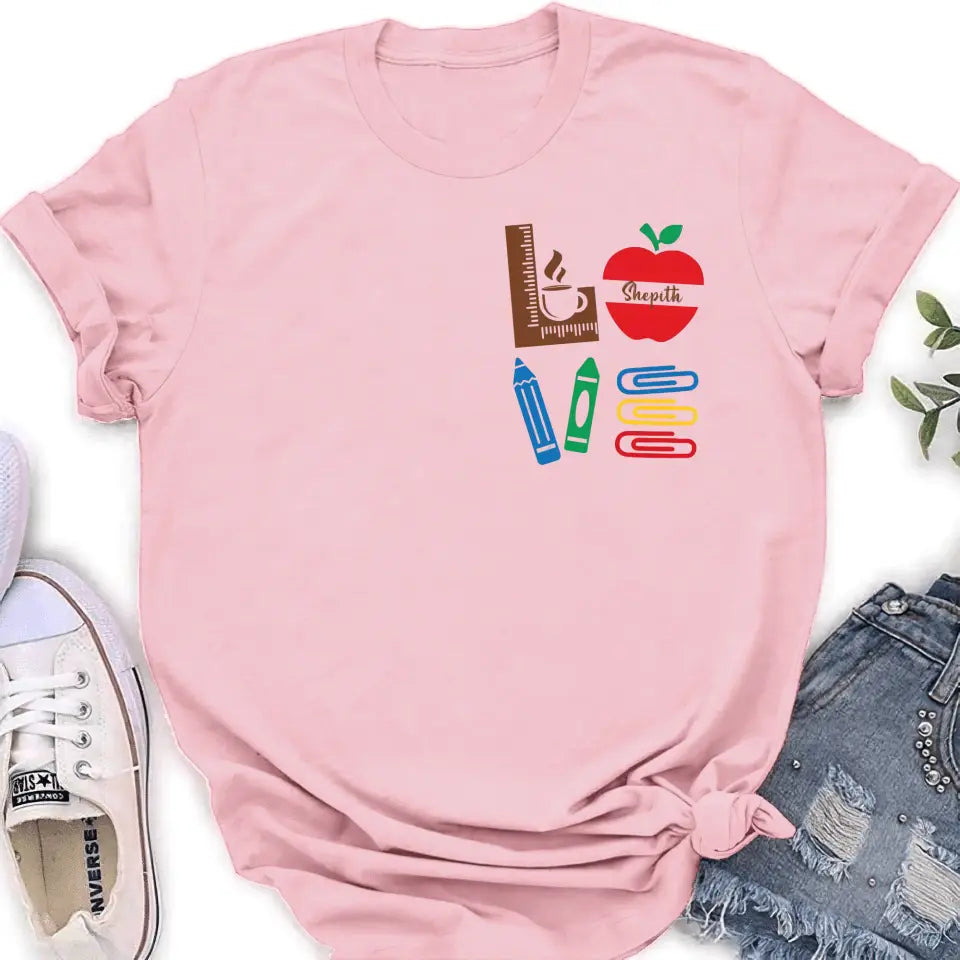 Custom Personalized Teacher Shirt/ Hoodie - Gift Idea For Teacher/ Back To School