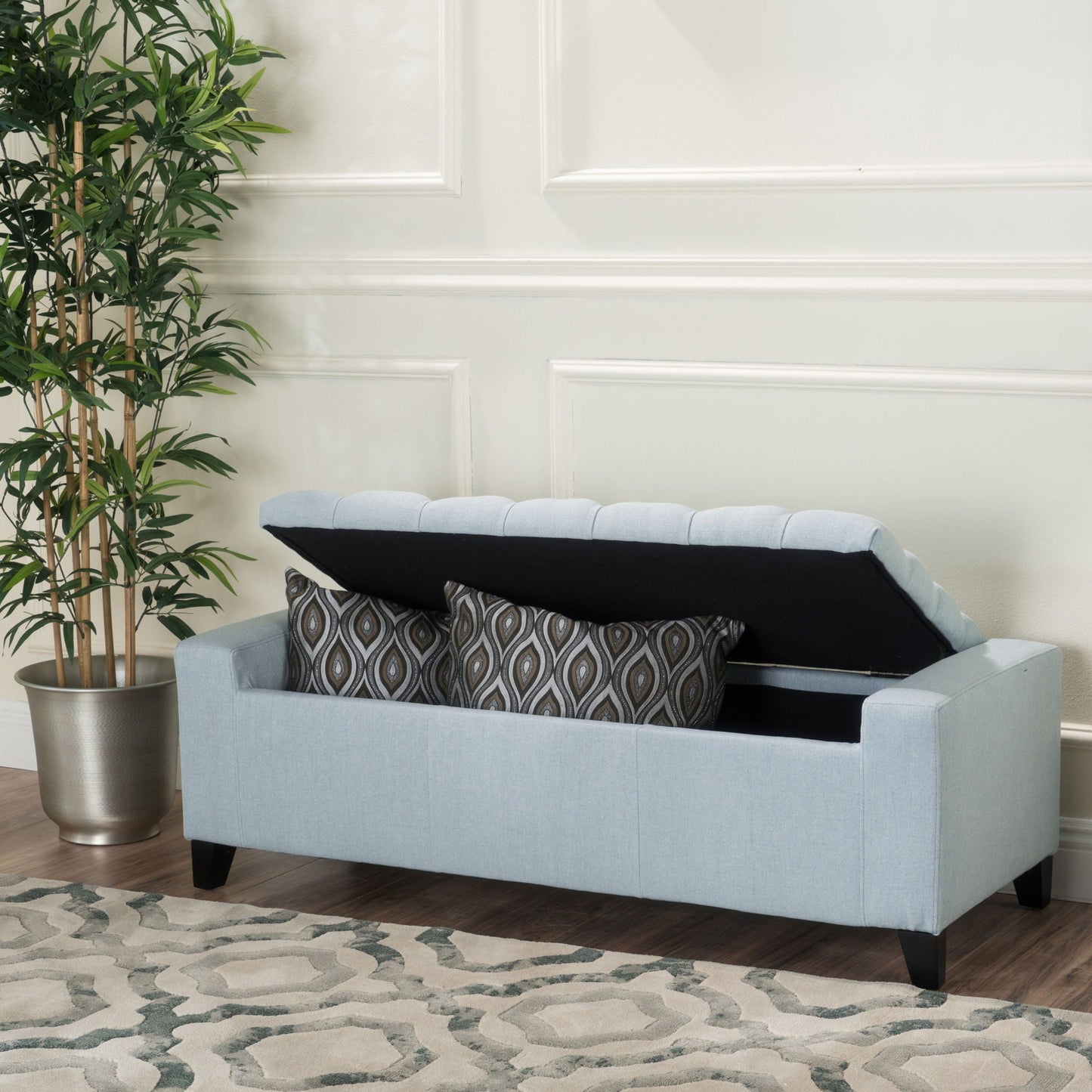 Guernsey Ottoman Storage With Tufted Top