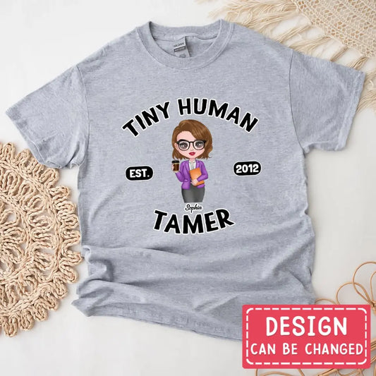 Custom Personalized Tiny Human Tamer Shirt/ Hoodie - Gift Idea To Friends/ Daughter/ Mom