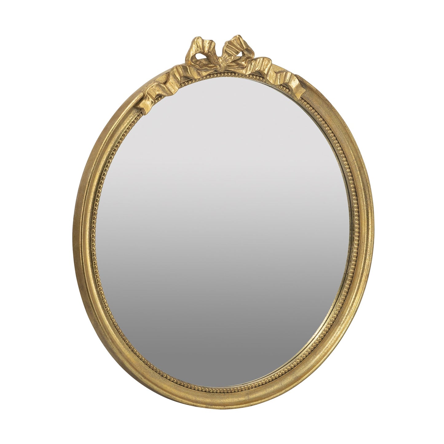 30' x 32.1' Round Decorative Wood Frame Wall Mirror