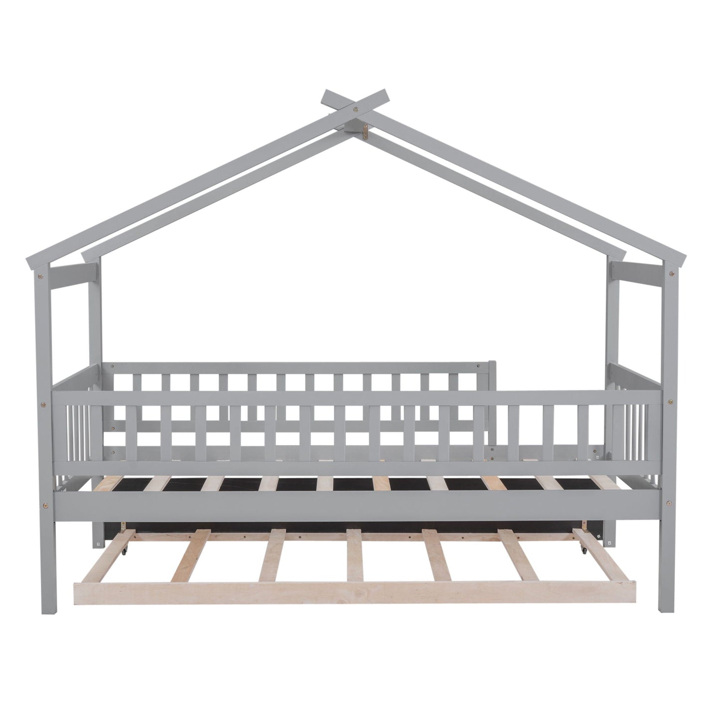 Creativity House Bed With Twin Size Trundle