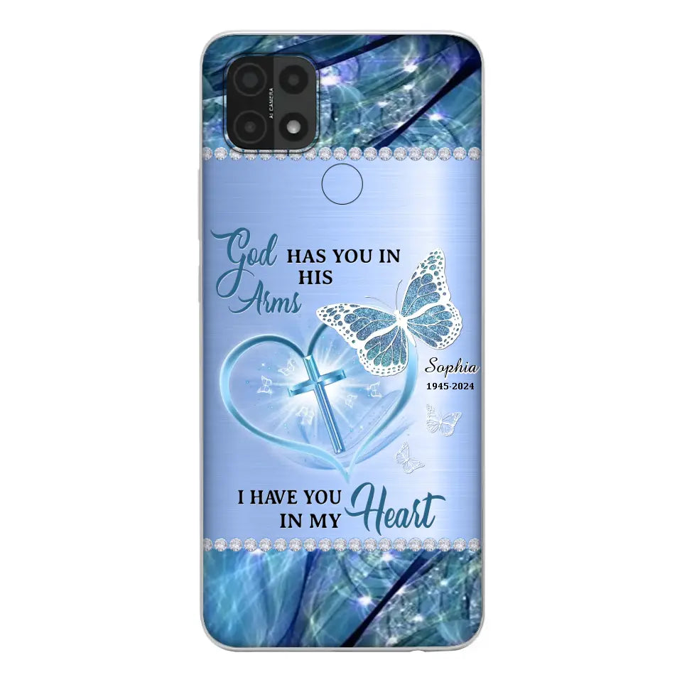 Custom Personalized Memorial Phone Case - Memorial Gift Idea For Family Member - God Has You In His Arms I Have You in My Heart - Case For Xiaomi/ Oppo/ Huawei
