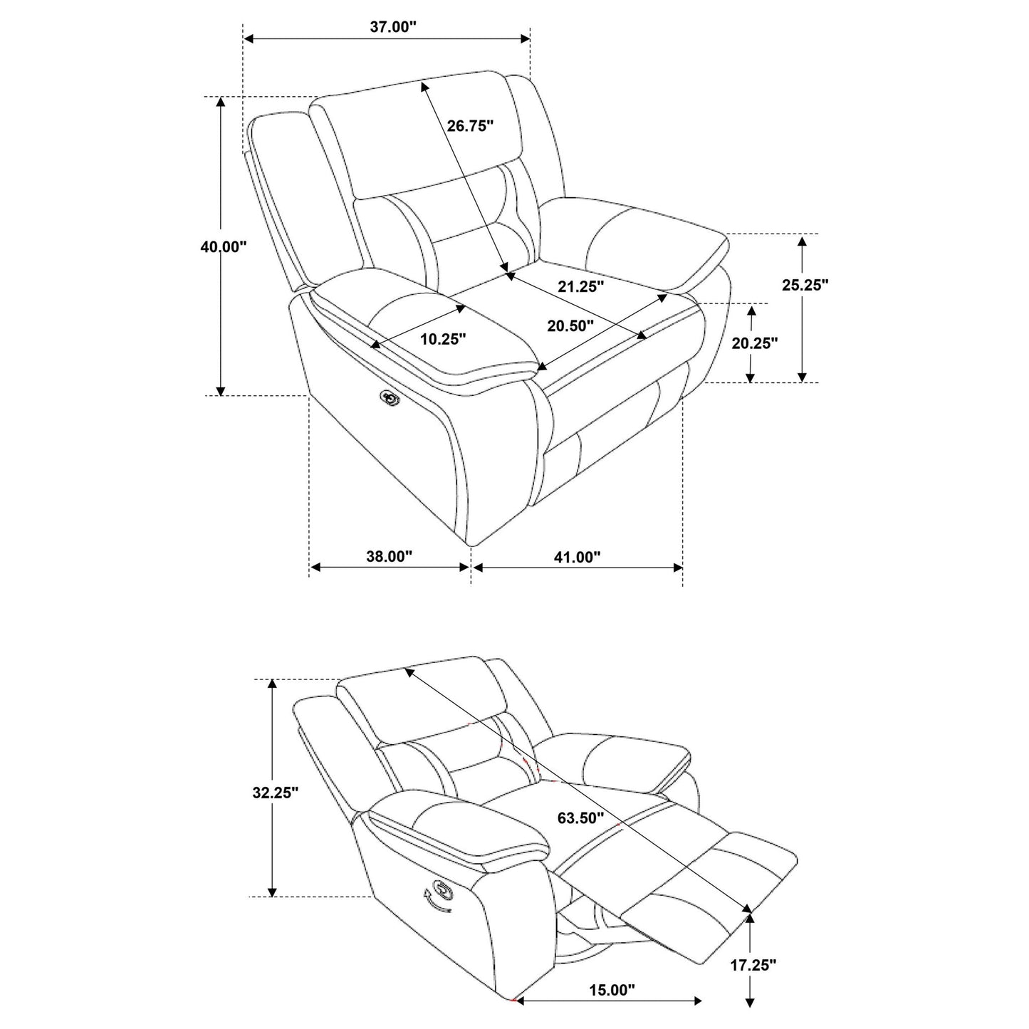 Brazelton - Pillow Top Arm Motion Living Room Set