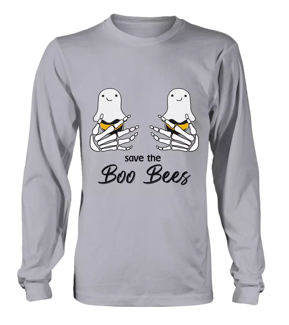 Custom Personalized Funny Save The Boo Bees T-shirt/ Long Sleeve/ Sweatshirt/ Hoodie - Gift Idea For Friend/ Sister/ Mother