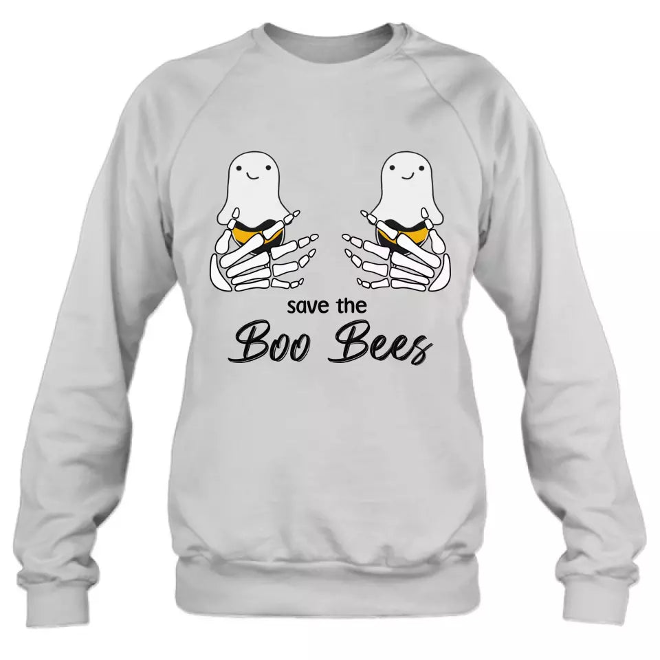 Custom Personalized Funny Save The Boo Bees T-shirt/ Long Sleeve/ Sweatshirt/ Hoodie - Gift Idea For Friend/ Sister/ Mother
