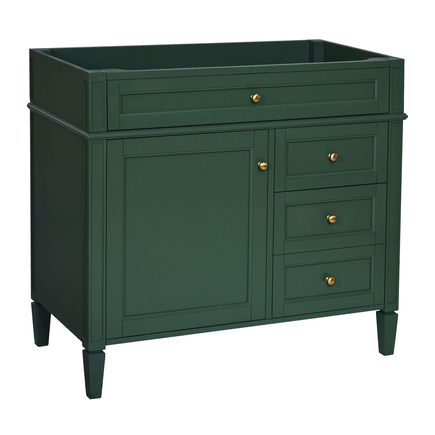 Bathroom Vanity With 2 Drawers And Tip-Out Drawer, Storage Cabinet