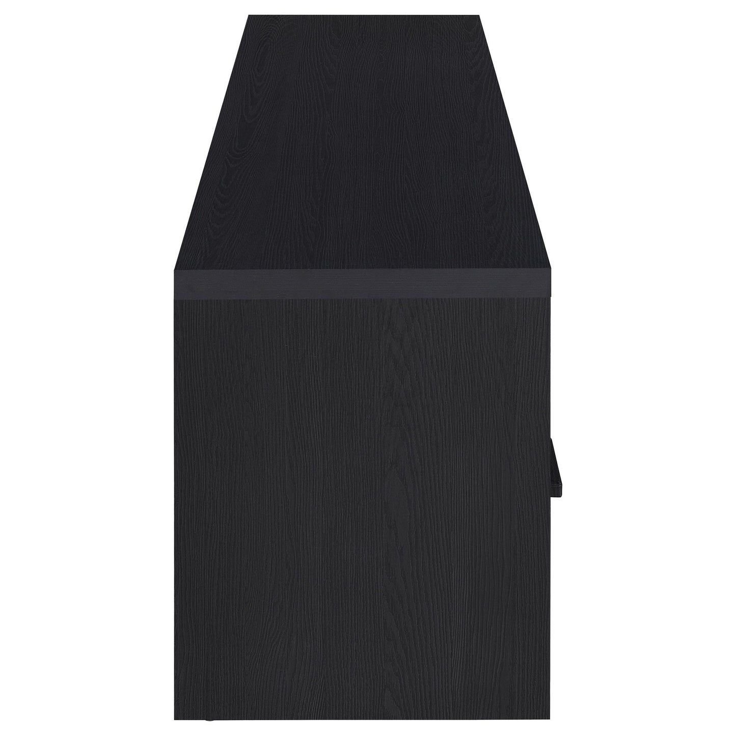 Ian - 2 Door TV Stand Media Console With Storage - Black