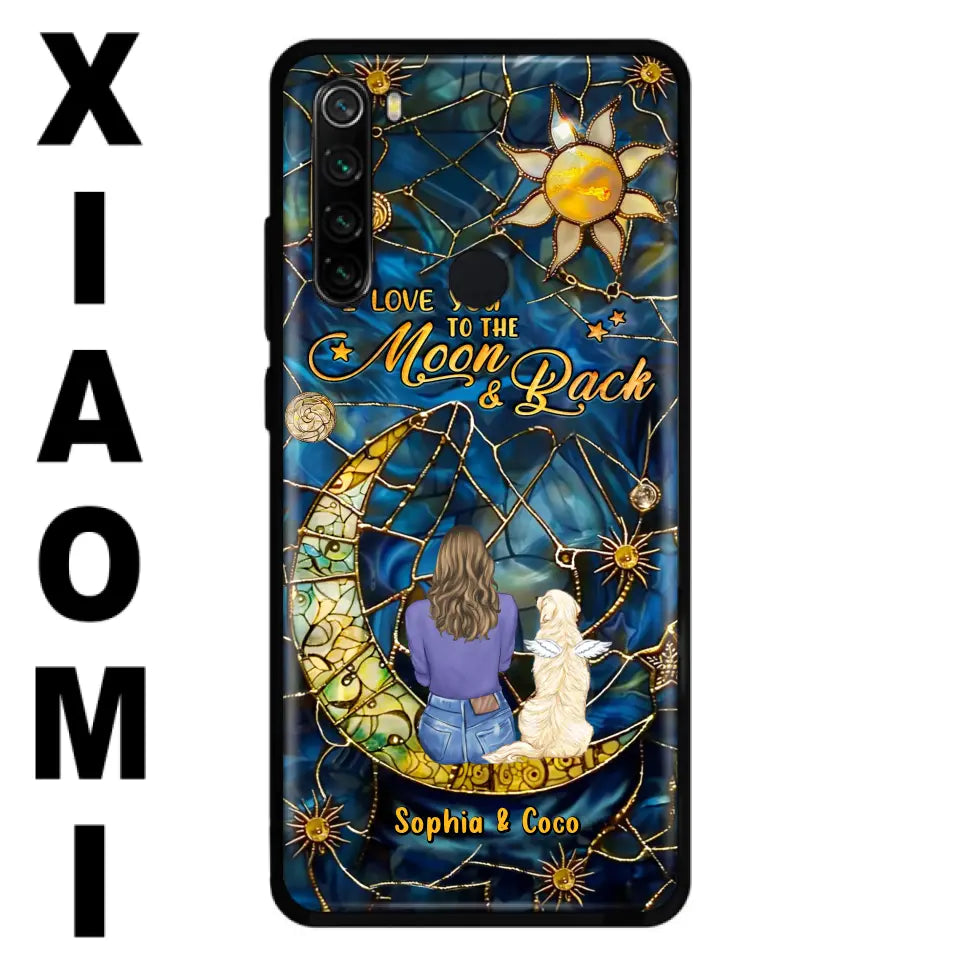 Custom Personalized Memorial Pet Phone Case - Memorial Gift Idea For Pet Lover - Case For Xiaomi/ Oppo/ Huawei - I Love You To The Moon & Back