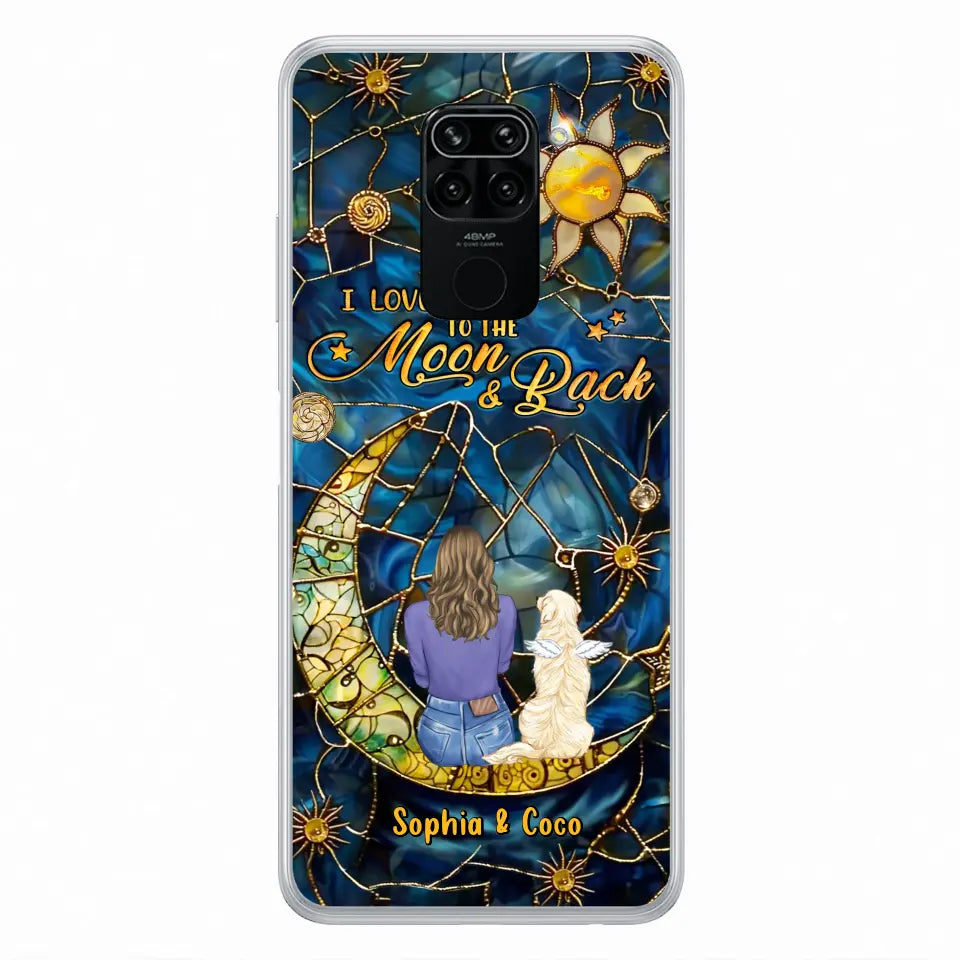 Custom Personalized Memorial Pet Phone Case - Memorial Gift Idea For Pet Lover - Case For Xiaomi/ Oppo/ Huawei - I Love You To The Moon & Back
