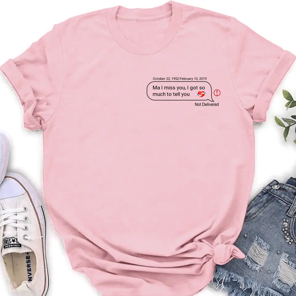 Personalized Memorial Chat Box Shirt/Hoodie - Memorial Gift Idea
