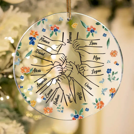 Custom Personalized Kids Acrylic Ornament - Gift Idea For Family with up to 12 Kids