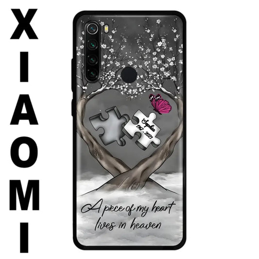 Custom Personalized Memorial Phone Case - Memorial Gift Idea For Family Member - Case For Xiaomi/ Oppo/ Huawei - A Piece Of My Heart Lives In Heaven