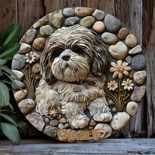 Custom Personalized Shih Tzu Metal Sign - Gift Idea For Dog Lover