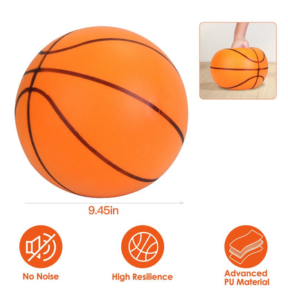 Silent Basketball Foam Bouncing Silent Basketball Uncoated High Density Foam Ball Indoor Low Noise Training Ball
