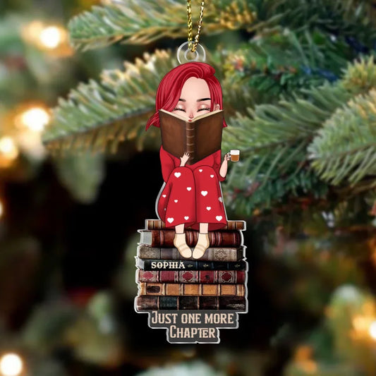 Personalized Read Books Acrylic Ornament - Gift Idea For Book Lover