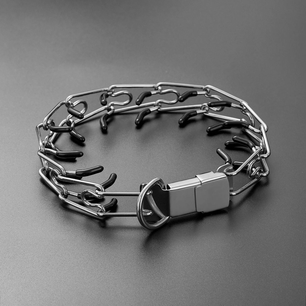 Stainless Steel Detachable Dog Collar With Leash New Style