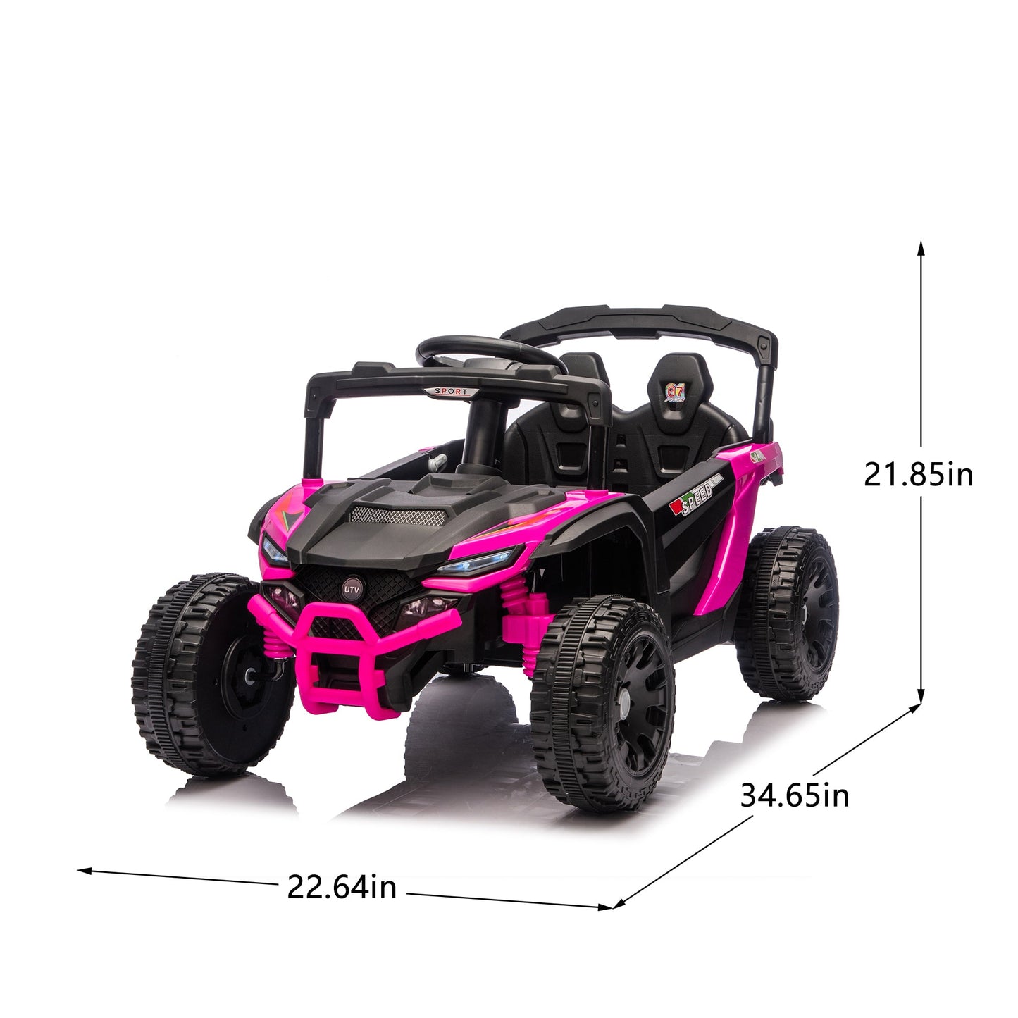 24V Kids Ride-On UTV with Remote Control and Music