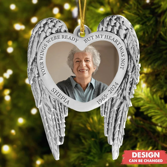 Personalized Memorial Aluminum Ornament - Christmas Gift Idea For Family Member - Upload Photo - Always Loved Never Forgotten