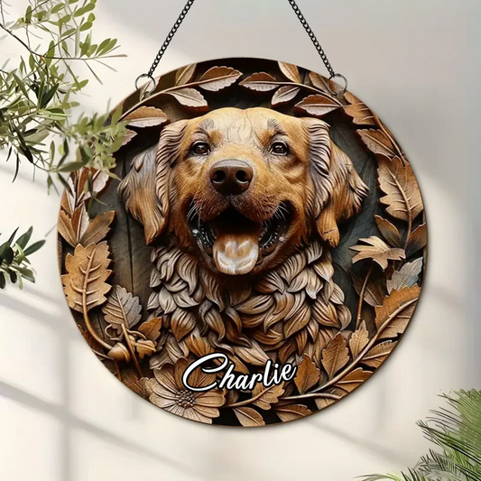 Custom Personalized Dog Metal Sign - Gift Idea For Dog Owner
