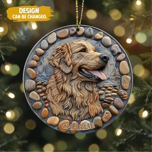 Personalized Dog Breed Aluminum Ornament - Christmas Gift Idea For Dog Lover