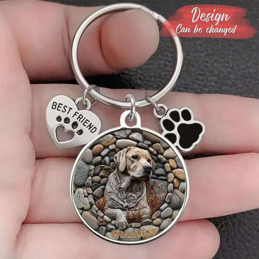 Personalized Dog Breed Keychain Pet Charm Key Ornaments - Gift for Dog Lovers