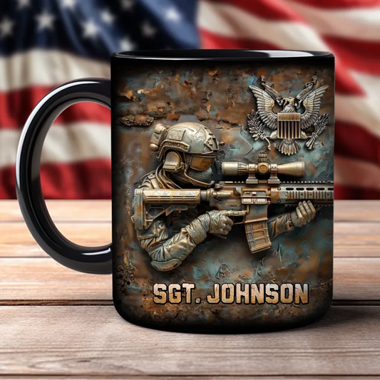 Personalized Veteran Coffee Mug - Gift Idea For Veteran/Birthday/Father