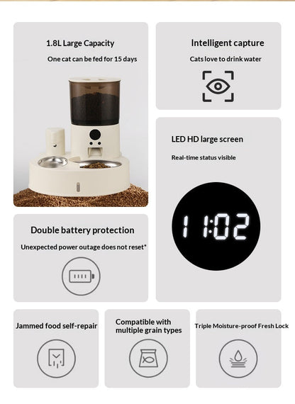 Automatic Cat Feeder With Timed & Portion Control