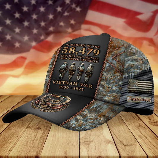 Personalized Veteran Baseball Cap - Gift Idea For Veteran/Dad