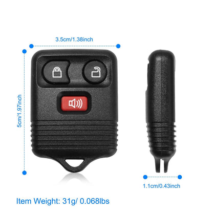 2 Keyless Entry Car Key Remote Key Fob Case Button Pad Replacement for 1999-2007 Ford F-150 CWTWB1U331