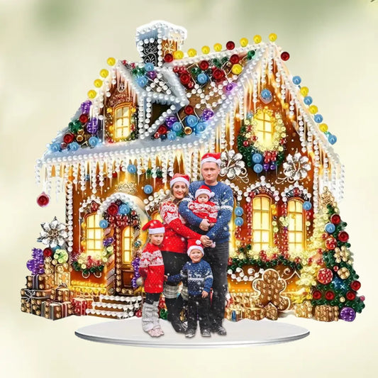 Personalized Family Image Christmas Acrylic Ornament - Upload Photo - Gift Idea For Family/Christmas