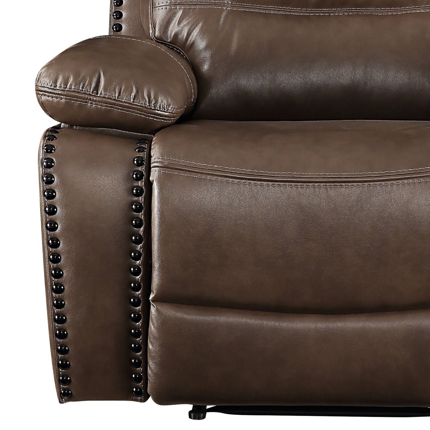 Aashi Leather Gel Match Recliner Chair - Brown