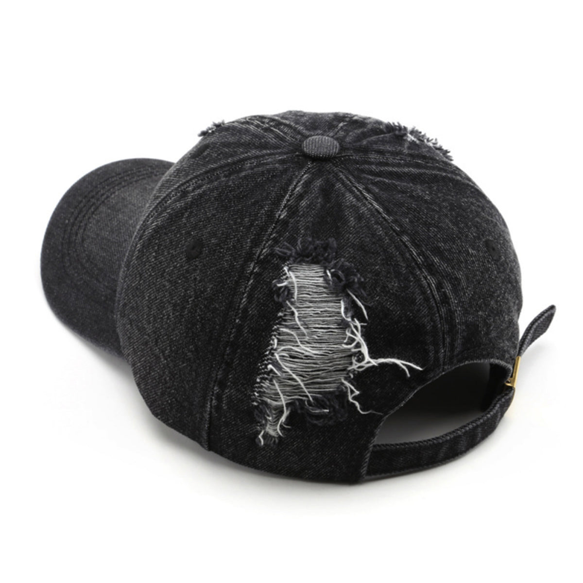Men's And Women's Washed-out Holey Fashion Trend Baseball Caps Suitable For Outdoor And Street Hipsters To Wear Out. Retro And Unique Hats.