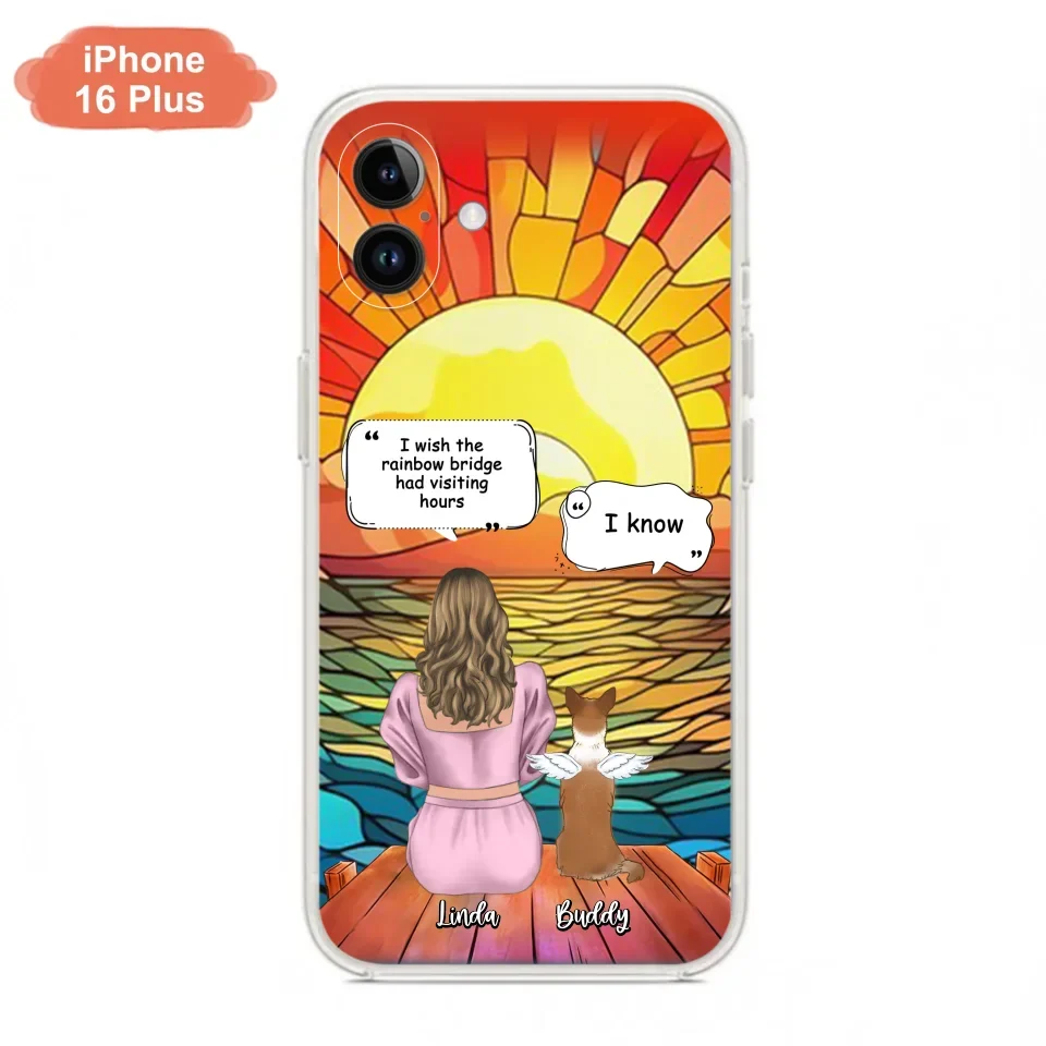 Custom Personalized Memorial Dog Phone Case - Upto 4 Dogs - Memorial Gift Idea For Dog Owners - Case for iPhone/Samsung