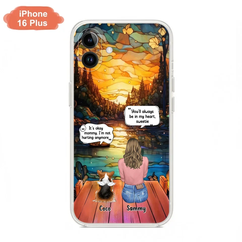 Personalized Memorial Pet Phone Case - Memorial Gift Idea For Dog/Cat/Rabbits Owners - You'll Always Be In My Heart, Sweetie - Case For iPhone/Samsung