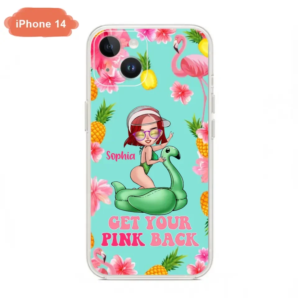 Custom Personalized Bikini Girl Phone Case - Gift Idea For Girl - Get Your Pink Back - Cases For iPhone/Samsung
