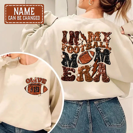Personalized Football Mom Era Sweater - Gift Idea For Mother
