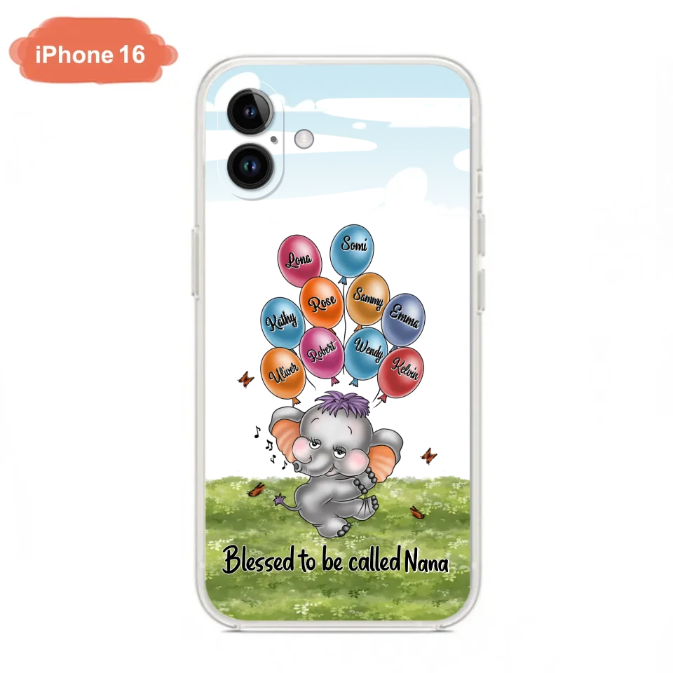 Personalized Grandma Phone Case - Up to 10 Kids - Gift Idea for Grandma/Mother's Day - Blessed To Be Called Nana
