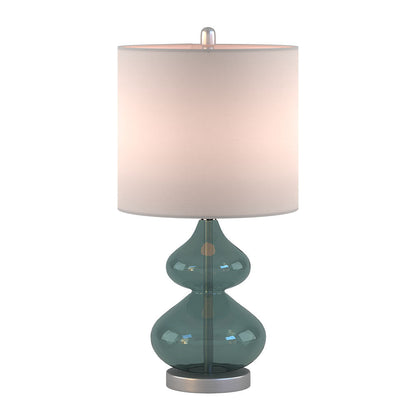Ellipse Curved Glass Table Lamp, Set of 2