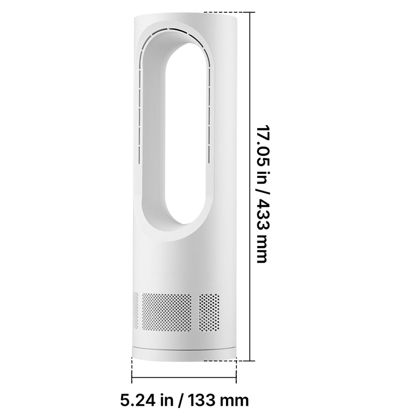 Desk Fan Bladeless, 17 Inch Office Table Fan