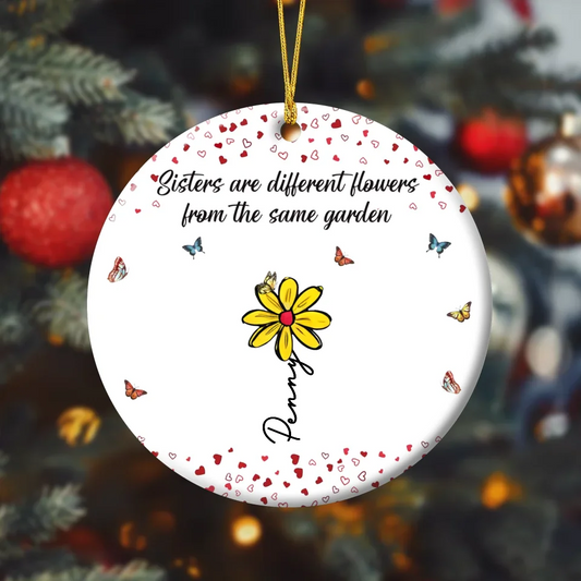Personalized Flowers Acrylic Ornament - Gift Idea For Besties/Friends/Sisters - If Friends Were Flowers I'd Pick You