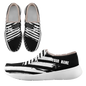 Personalized USA Flag Sneakers, Custom Stars and Stripes Loafer Shoes, Fur Lining Shoe, Pride in Comfort,FN042-24020304-3w