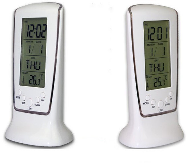 NOVA Multi-Function LED Digital Clock with Alarm, Temperature Display, and USB Charging Port