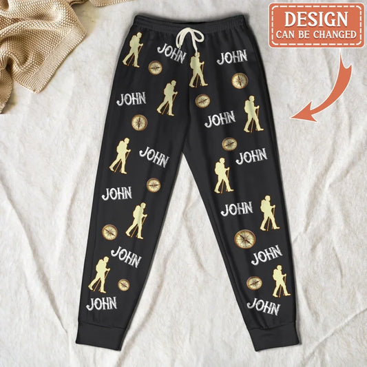 Personalized Hiking AOP Unisex Sweatpants - Gift Idea For Hiking Lover