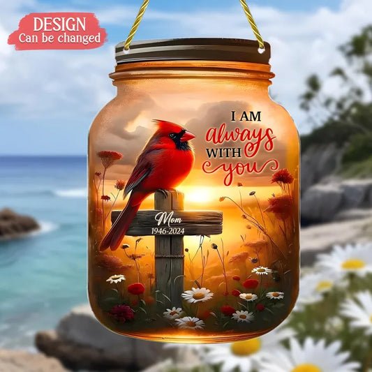 Personalized Memorial Acrylic Ornament - Memorial Gift Idea For Family Members - Cardinals Appear When Angels Are Near