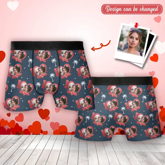Personalized Funny Men's Boxer Briefs - Upload Photo - Funny Gift Idea For Men, Boyfriend, Husband - My Girlfriend/Wife