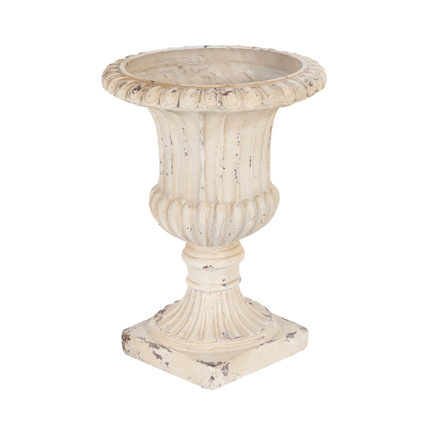 MGO Garden Urn, Antique White, 19.25'' H