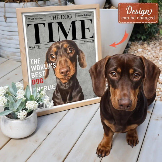 Personalized The Dog Time Unframed Vertical Poster - Upload Photo - Gift Idea For Dog Lover - The World's Best Dog