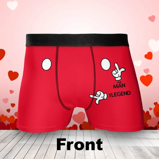 Funny Men's Boxer Briefs - Gift Idea For Men, Boyfriend, Husband - The Man The Legend