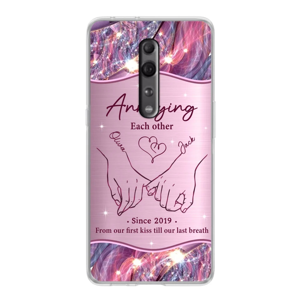 Custom Personalized Couple Phone Case For Xiaomi/ Oppo/ Huawei - Gift Idea For Couple - Annoying Each Other