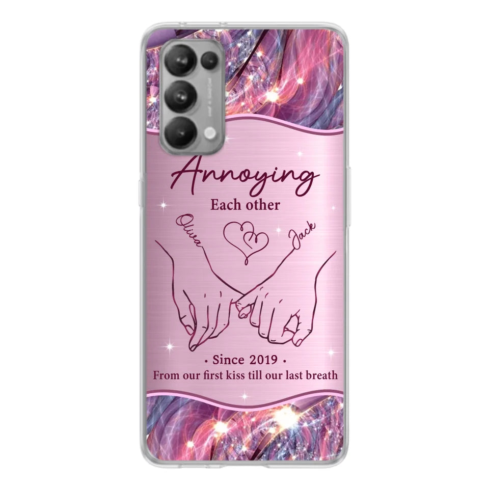 Custom Personalized Couple Phone Case For Xiaomi/ Oppo/ Huawei - Gift Idea For Couple - Annoying Each Other